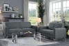 Venture Love Seat in Dark Gray by Home Elegance - HEL-9594DGY-2 - Image 4 of 0