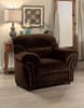 Valentina Love Seat in Dark Brown by Home Elegance - HEL-9619DB-2 - Image 2 of 0