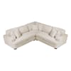Warwick 3 Piece Sectional Sofa in Beige Corduroy Upholstery Finish by Home Elegance - HEL-9623BE-32L2R - Image 2 of 0