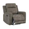 Muncie Reclining Chair in Brown Textured Microfiber by Home Elegance - HEL-9635BR-1 - Image 1 of 0