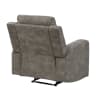 Muncie Reclining Chair in Brown Textured Microfiber by Home Elegance - HEL-9635BR-1 - Image 4 of 0