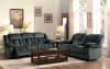 Laurelton Double Reclining Sofa in Charcoal by Home Elegance - HEL-9636CC-3 - Image 2 of 0