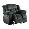 Laurelton Double Reclining Sofa in Charcoal by Home Elegance - HEL-9636CC-3 - Image 4 of 0