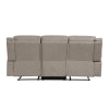 Dean 2 Piece Double Reclining Sofa Set in Dove Polished Microfiber by Home Elegance - HEL-9646DV - Image 5 of 0