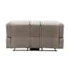 Harriette Double Reclining Loveseat in Beige Chenille and Polished Microfiber Upholstery by Home Elegance - HEL-9703BE-2 - Image 5 of 0
