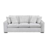 Athena Upholstered Sofa in Gray Textured Microfiber by Home Elegance - HEL-9720GRY-3 - Image 4 of 0