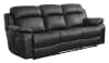 Marille Double Reclining Sofa in Black by Home Elegance - HEL-9724BLK-3 - Image 1 of 0