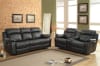 Marille Double Reclining Sofa in Black by Home Elegance - HEL-9724BLK-3 - Image 3 of 0