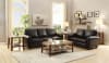 Rubin 2 Piece Sofa Set in Black by Home Elegance - HEL-9734BK - Image 1 of 0