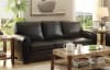 Rubin 2 Piece Sofa Set in Black by Home Elegance - HEL-9734BK - Image 3 of 0