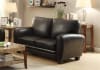 Rubin 2 Piece Sofa Set in Black by Home Elegance - HEL-9734BK - Image 4 of 0