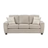Zander 2 Piece Upholstery Sofa Set in Taupe Chenille Fabric Upholstery by Home Elegance - HEL-9745TP - Image 3 of 0