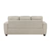 Zander 2 Piece Upholstery Sofa Set in Taupe Chenille Fabric Upholstery by Home Elegance - HEL-9745TP - Image 5 of 0