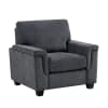 Chelsea Upholstered Chair in Dark Gray Chenille Fabric Upholstery by Home Elegance - HEL-9746DG-1 - Image 1 of 0