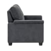 Chelsea Upholstered Chair in Dark Gray Chenille Fabric Upholstery by Home Elegance - HEL-9746DG-1 - Image 3 of 0