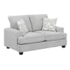 Sarah Modern Upholstery Loveseat in Stone Gray Chenille by Home Elegance - HEL-9747SN-2 - Image 1 of 0