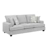 Sarah Modern Upholstery Sofa in Stone Gray Chenille by Home Elegance - HEL-9747SN-3 - Image 1 of 0