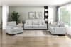 Sarah Modern Upholstery Sofa in Stone Gray Chenille by Home Elegance - HEL-9747SN-3 - Image 2 of 0