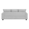 Sarah Modern Upholstery Sofa in Stone Gray Chenille by Home Elegance - HEL-9747SN-3 - Image 4 of 0