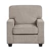Frances Upholstered Chair in Taupe Chenille Upholstery by Home Elegance - HEL-9748TPE-1 - Image 2 of 0