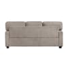 Frances 2-Piece Contemporary Sofa Set in Taupe Chenille Upholstery by Home Elegance - HEL-9748TPE - Image 4 of 0