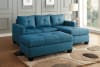 Phelps Reversible Sofa Chaise in Blue by Home Elegance - HEL-9789BU-3LC - Image 2 of 0