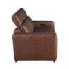 Sutton Power Double Reclining Loveseat in Brown Top-Grain Leather by Home Elegance - HEL-9790BRW-2PWH - Image 3 of 0