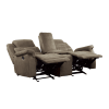 Shola Double Glider Reclining Love Seat in Brown by Home Elegance - HEL-9848BR-2 - Image 3 of 0