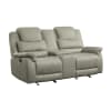 Shola Double Glider Reclining Love Seat in Gray by Home Elegance - HEL-9848GY-2 - Image 2 of 0