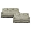 Shola Double Glider Reclining Love Seat in Gray by Home Elegance - HEL-9848GY-2 - Image 5 of 0