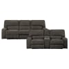 Borneo Power Double Reclining Love Seat in Chocolate by Home Elegance - HEL-9849CH-2PWH - Image 5 of 0