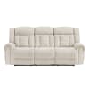 Nutmeg 2 Piece Double Reclining Sofa Set in Beige Chenille Fabric by Home Elegance - HEL-9901BE - Image 3 of 0