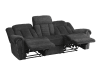 Nutmeg 2 Piece Double Reclining Sofa Set in Charcoal by Home Elegance - HEL-9901CC - Image 4 of 0