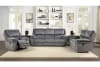 Muirfield Double Reclining Love Seat in Gray Fabric by Home Elegance - HEL-9913-2WC - Image 3 of 0