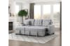 McCafferty 2 Piece Sectional in Gray Fabric by Home Elegance - HEL-9916GY-2LCRL - Image 2 of 0