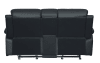 Clarkdale Double Reclining Love Seat in Black by Home Elegance - HEL-9928BLK-2 - Image 4 of 0