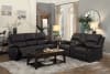 Clarkdale Double Reclining Sofa in Dark Brown by Home Elegance - HEL-9928DBR-3 - Image 4 of 0