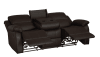 Clarkdale 2 Piece Double Reclining Sofa Set in Dark Brown by Home Elegance - HEL-9928DBR - Image 5 of 0