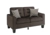 Lantana 2 Piece Sofa Set in Chocolate by Home Elegance - HEL-9957CH - Image 5 of 0
