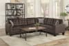 Lantana Sectional Sofa in Chocolate by Home Elegance - HEL-9957CH-SC - Image 2 of 0