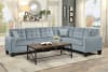 Lantana Sectional Sofa in Gray by Home Elegance - HEL-9957GY-SC - Image 2 of 0