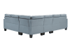 Lantana Sectional Sofa in Gray by Home Elegance - HEL-9957GY-SC - Image 4 of 0