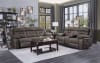 Madrona 2 Piece Double Reclining Sofa Set in Dark Brown by Home Elegance - HEL-9989DB - Image 1 of 0