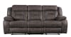 Madrona 2 Piece Double Reclining Sofa Set in Dark Brown by Home Elegance - HEL-9989DB - Image 3 of 0