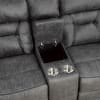 Madrona Hill Double Reclining Love Seat in Gray by Home Elegance - HEL-9989GY-2 - Image 4 of 0