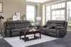 Madrona Hill Double Reclining Love Seat in Gray by Home Elegance - HEL-9989GY-2 - Image 5 of 0