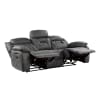 Madrona Hill Double Reclining Sofa in Gray by Home Elegance - HEL-9989GY-3 - Image 3 of 0