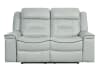 Darwan Double Lay Flat Reclining Love Seat in Light Gray by Home Elegance - HEL-9999GY-2 - Image 1 of 0