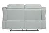 Darwan Double Lay Flat Reclining Love Seat in Light Gray by Home Elegance - HEL-9999GY-2 - Image 4 of 0