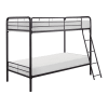 Lunar Twin/Twin Bunk Bed in Dark Bronze Finish by Home Elegance - HEL-B2009DZ-1 - Image 2 of 0
